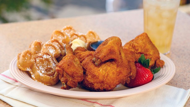 chicken-mickey-waffles