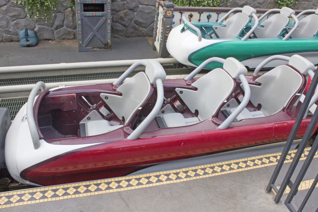 After complaints, Disneyland added cushions to the bottom of the seats on the Matterhorn Bobsleds this week. //// ADDITIONAL INFORMATION: Disneyland added cushions to the bottom of the seats on the Matterhorn Bobsleds. - Date of photo: 03/18/16 - disney,bobsledcushions -- Photo by: MARK EADES, STAFF PHOTOGRAPHER