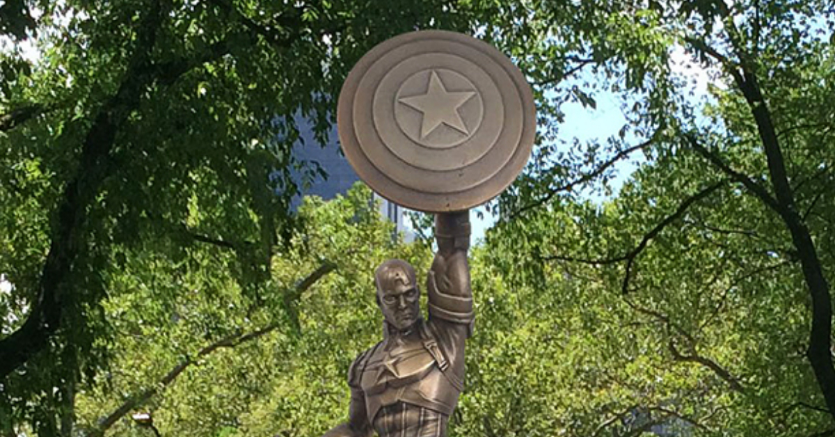 75th Anniversary Captain America statue