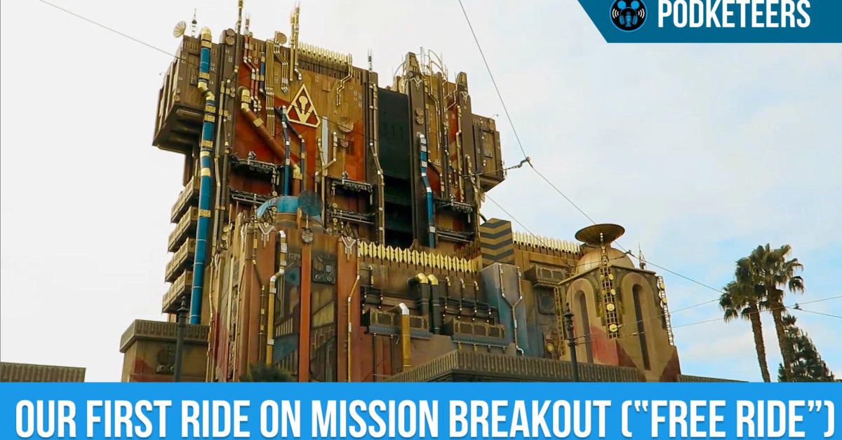 First ride on Guardians of the Galaxy: Mission Breakout (“Free Ride”)!!