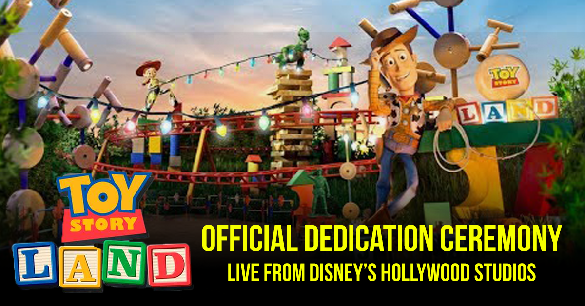 Watch The Dedication of Toy Story Land!