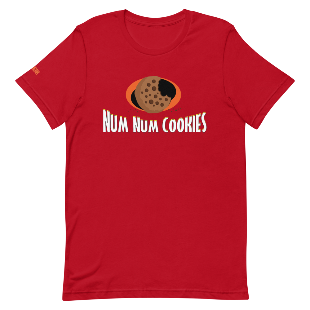 red cookies shirt